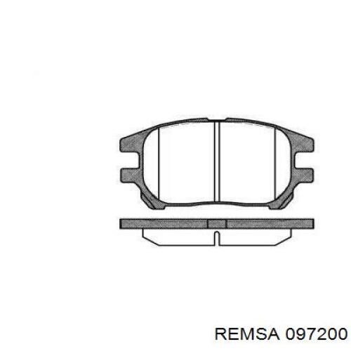 Передние тормозные колодки 097200 Remsa