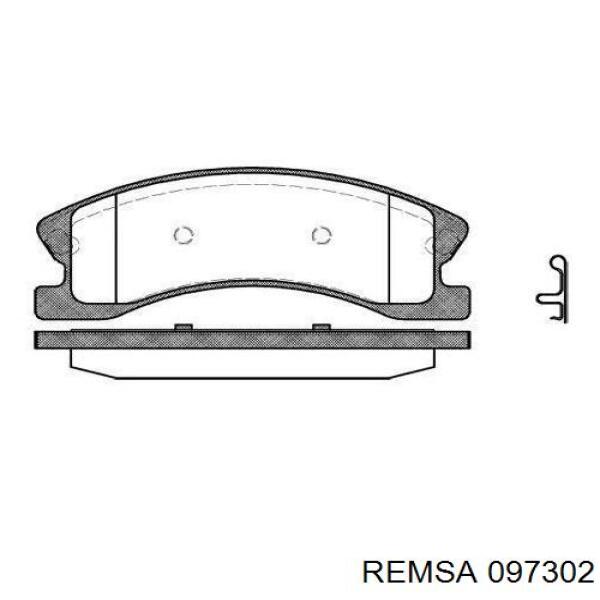 Передние тормозные колодки 097302 Remsa