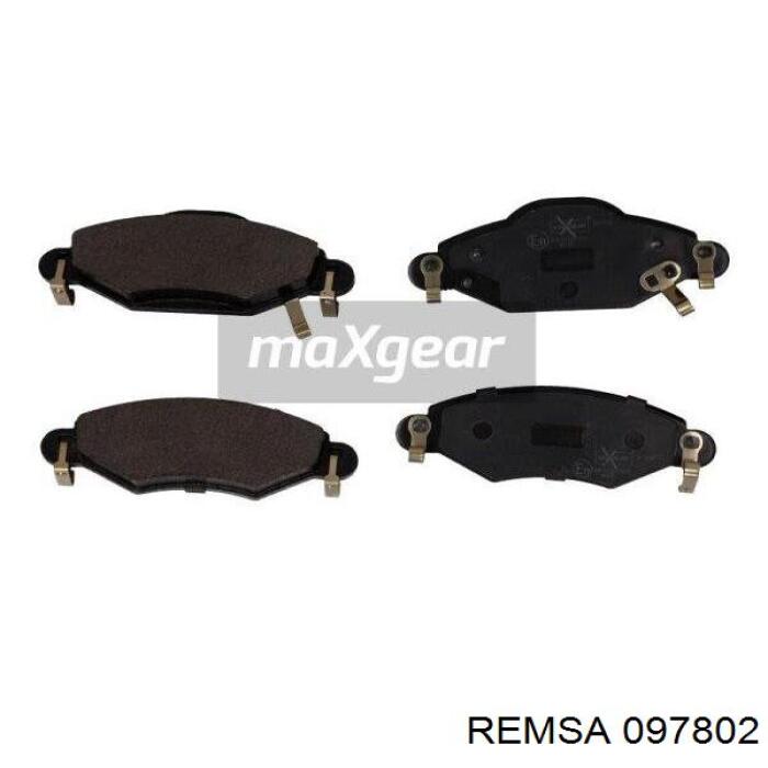 Передние тормозные колодки 097802 Remsa