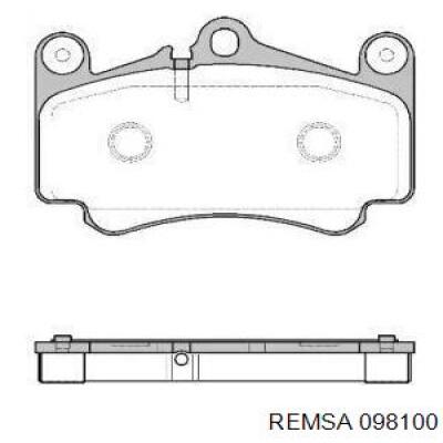 Передние тормозные колодки 098100 Remsa