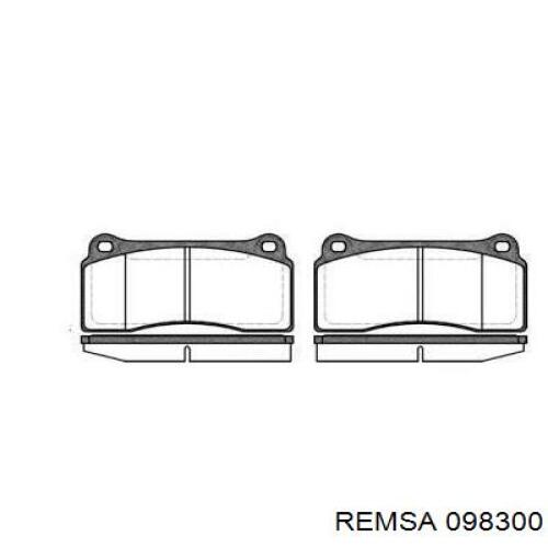 Передние тормозные колодки 098300 Remsa