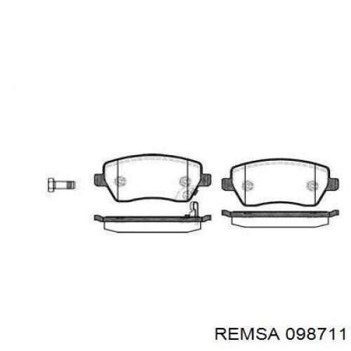Купить 098711 Remsa Колодки тормозные