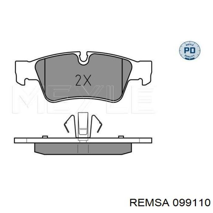 Колодки дисковые  Remsa 099110 цена, от 32.12 USD