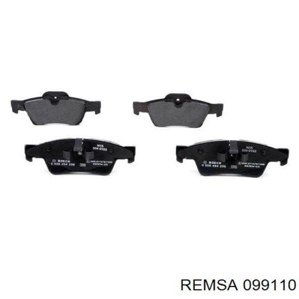 Купить 099110 Remsa Колодки тормозные задние, дисковые