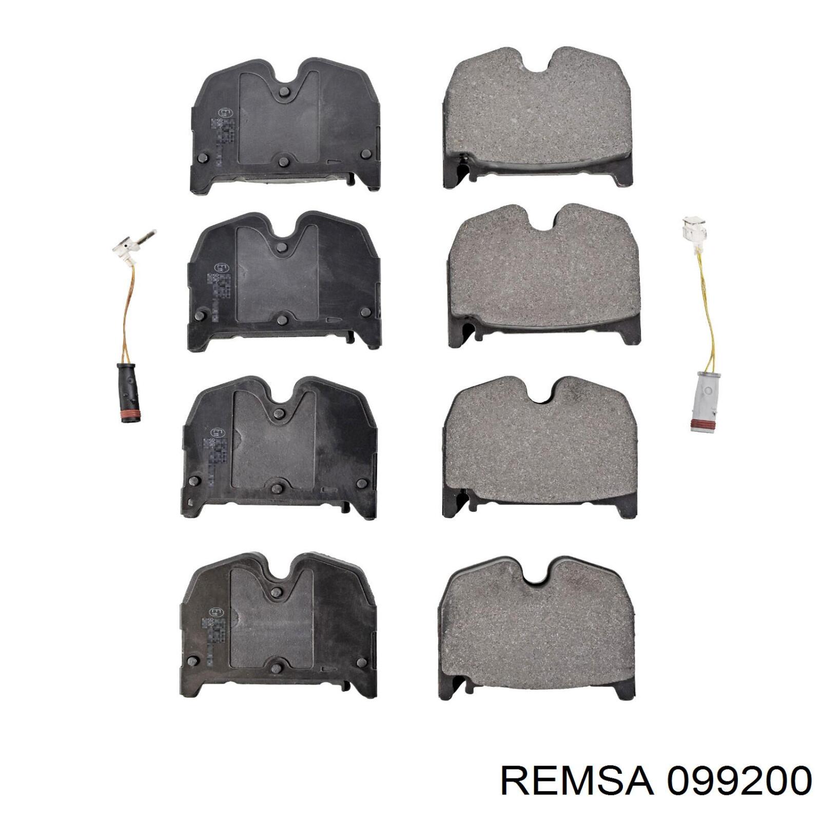 Купить 099200 Remsa Колодки тормозные