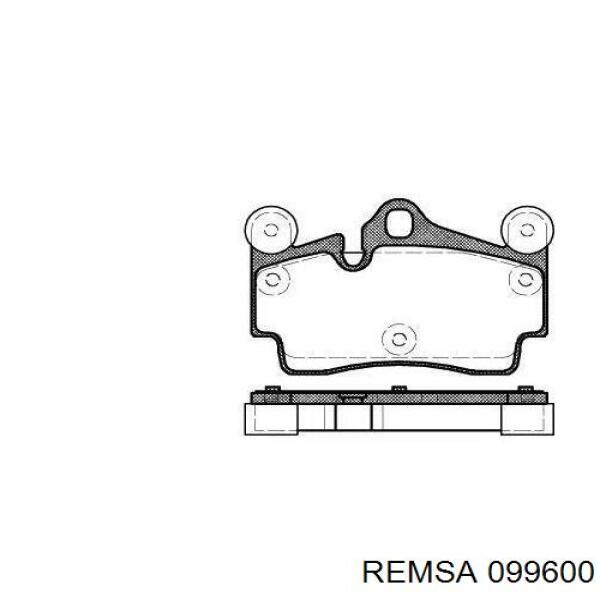 Задние тормозные колодки 099600 Remsa