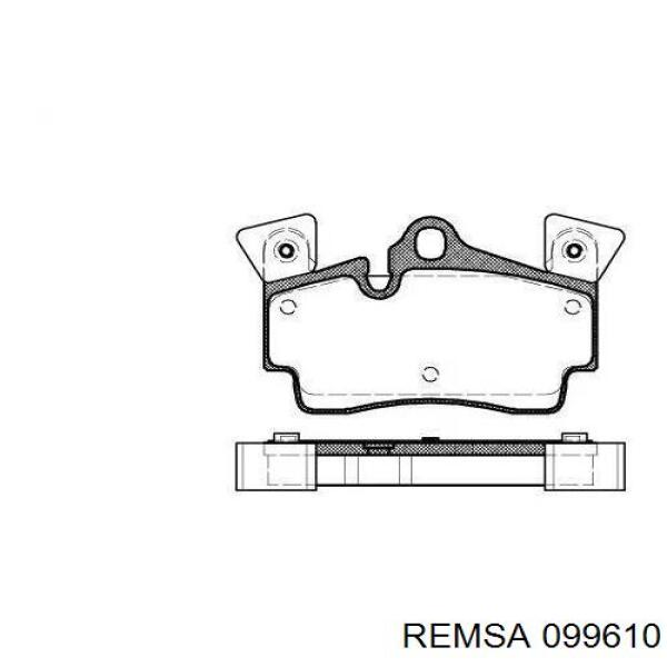 Задние тормозные колодки 099610 Remsa