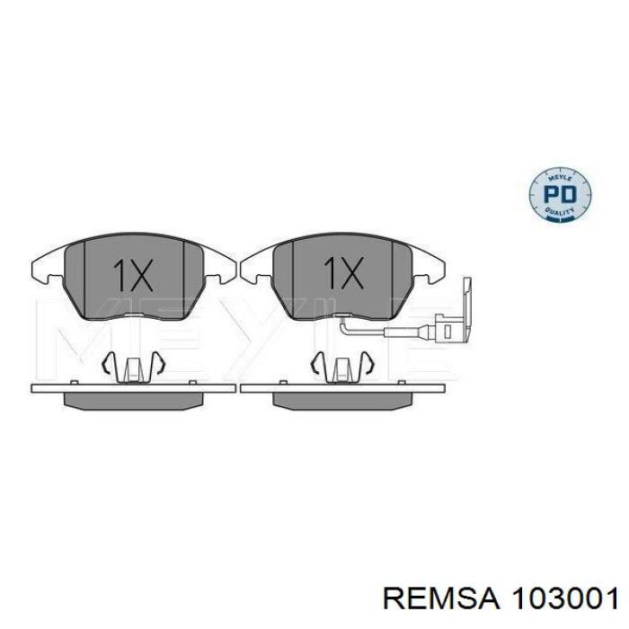 Купить 103001 Remsa Колодки тормозные