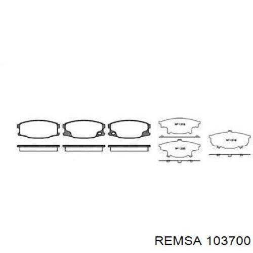 103700 Remsa колодки тормозные передние дисковые