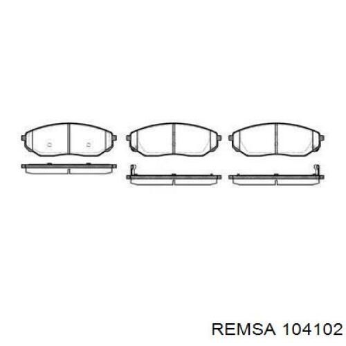 104102 Remsa Колодки передние