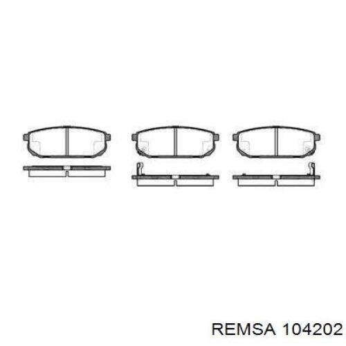 Купить 104202 Remsa Колодки тормозные задние, дисковые