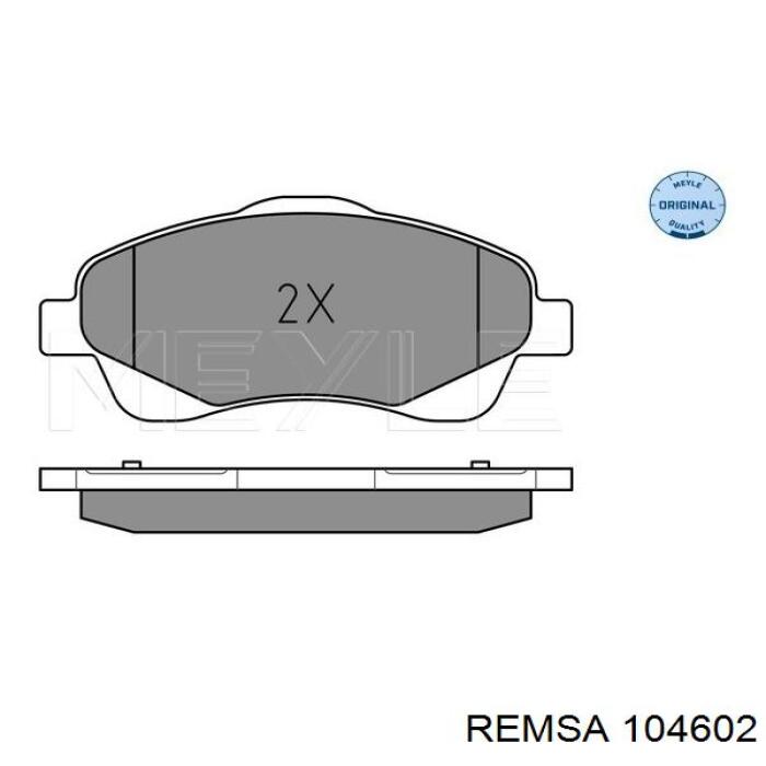 Тормозные колодки Remsa 104602