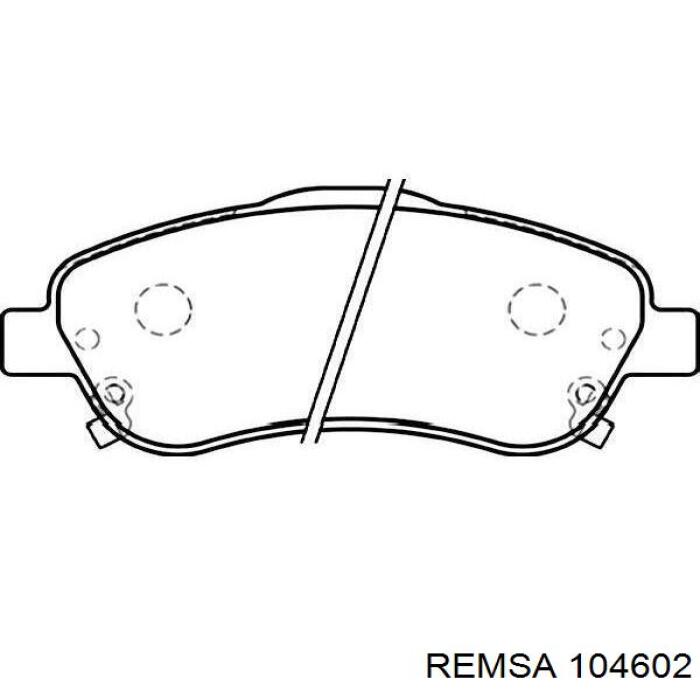 Купить 104602 Remsa Колодки тормозные
