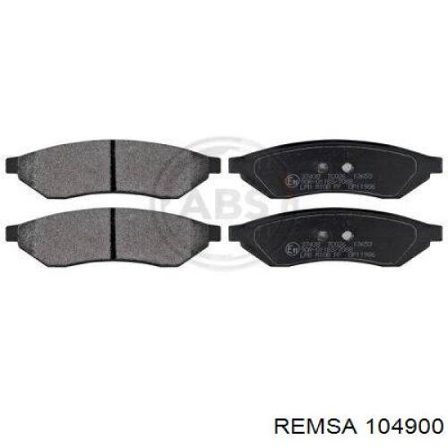Задние тормозные колодки 104900 Remsa