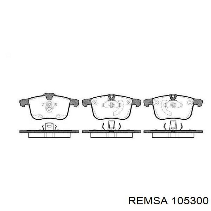 105300 Remsa колодки тормозные передние дисковые