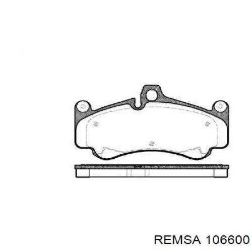 Передние тормозные колодки 106600 Remsa