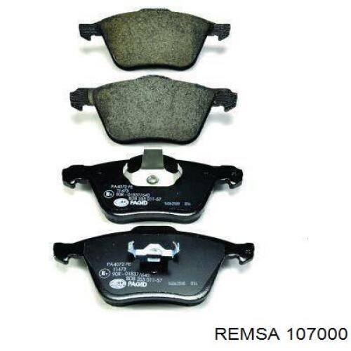 Передние тормозные колодки 107000 Remsa
