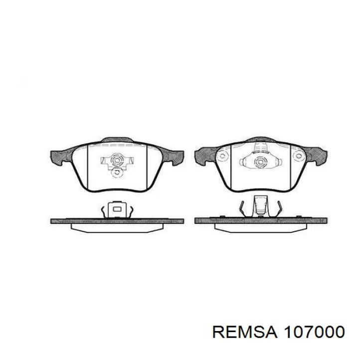 107000 Remsa колодки тормозные передние дисковые