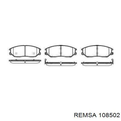 Передние тормозные колодки 108502 Remsa