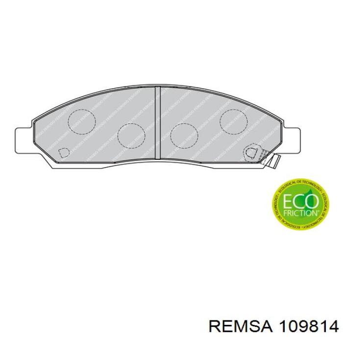 Колодки Remsa 109814 цена, от 32.76 USD