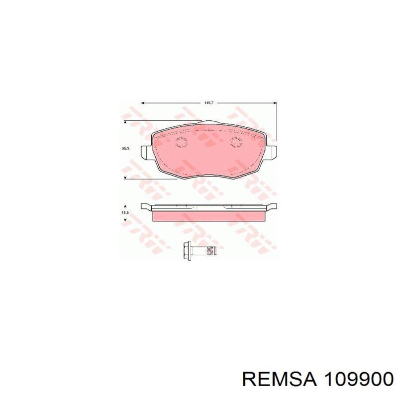 Колодки Remsa 109900 цена, от 27.92 USD