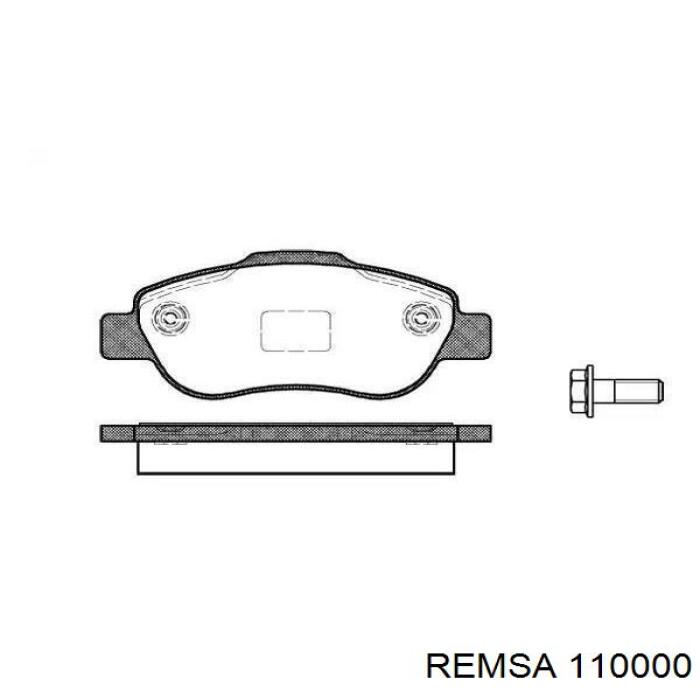 Передние тормозные колодки 110000 Remsa