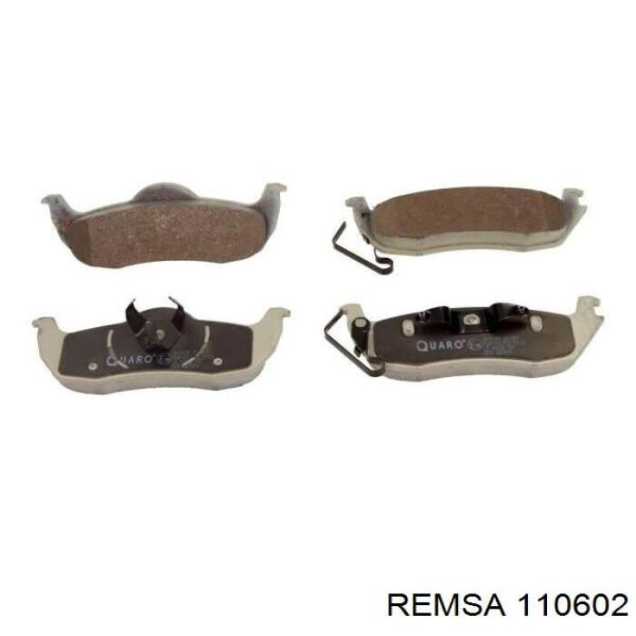 Задние тормозные колодки 110602 Remsa