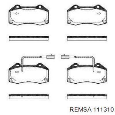 Передние тормозные колодки 111310 Remsa