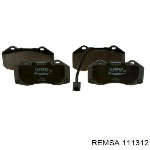 Передние тормозные колодки 111312 Remsa