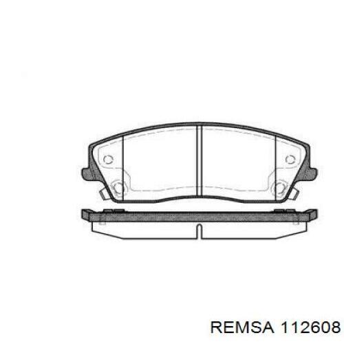 Передние тормозные колодки 112608 Remsa