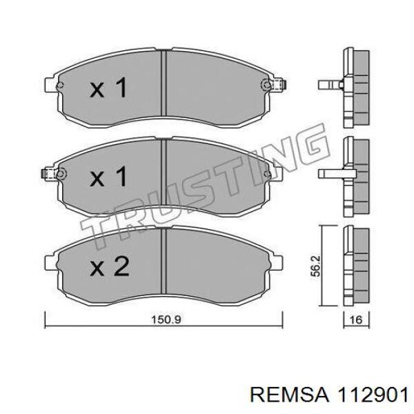 Колодки Remsa 112901 цена, от 28.67 USD
