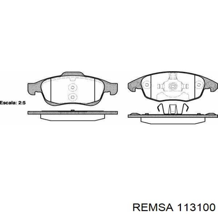 113100 Remsa Колодки передние