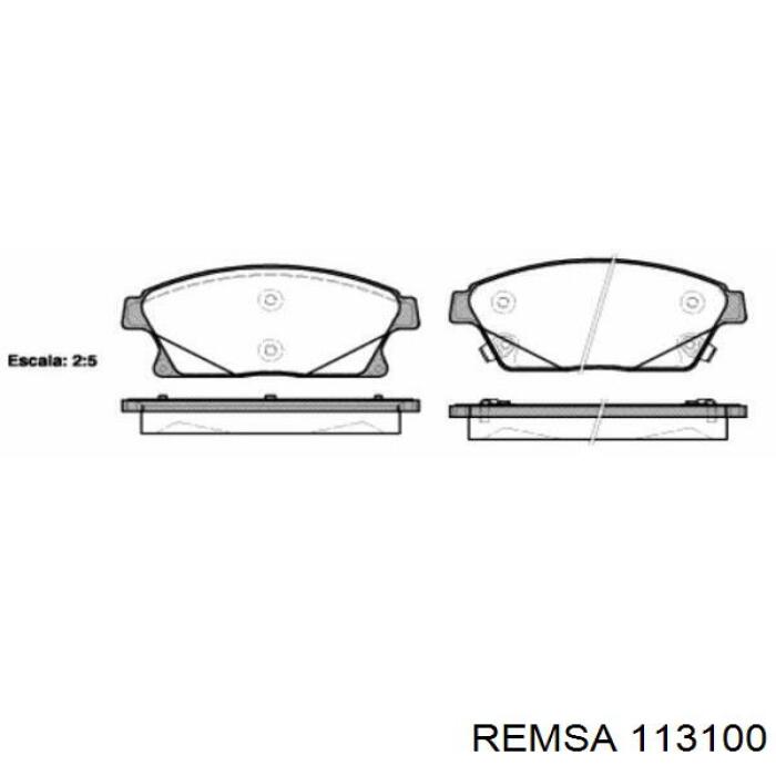 Купить 113100 Remsa Колодки тормозные