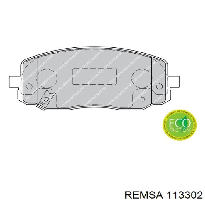 Купить 113302 Remsa Колодки тормозные
