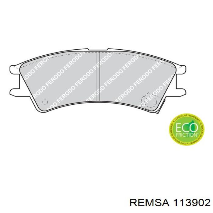 Тормозные колодки Remsa 113902