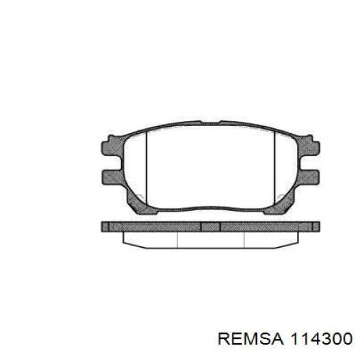 Передние тормозные колодки 114300 Remsa