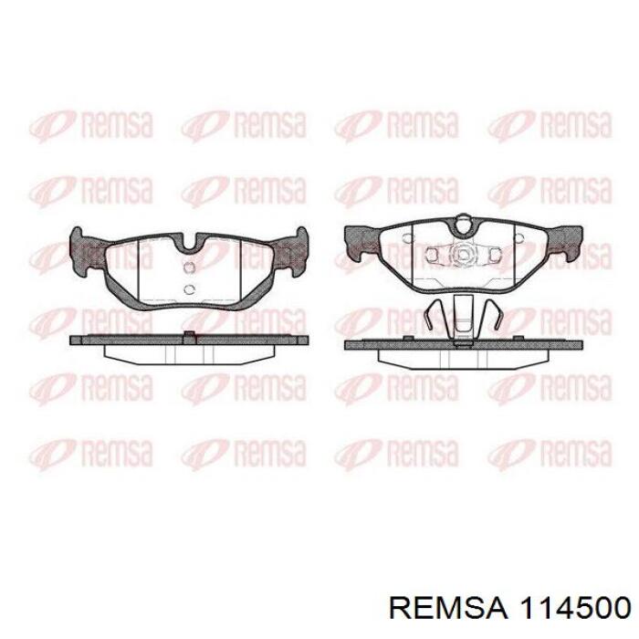 Купить 114500 Remsa Колодки тормозные задние, дисковые