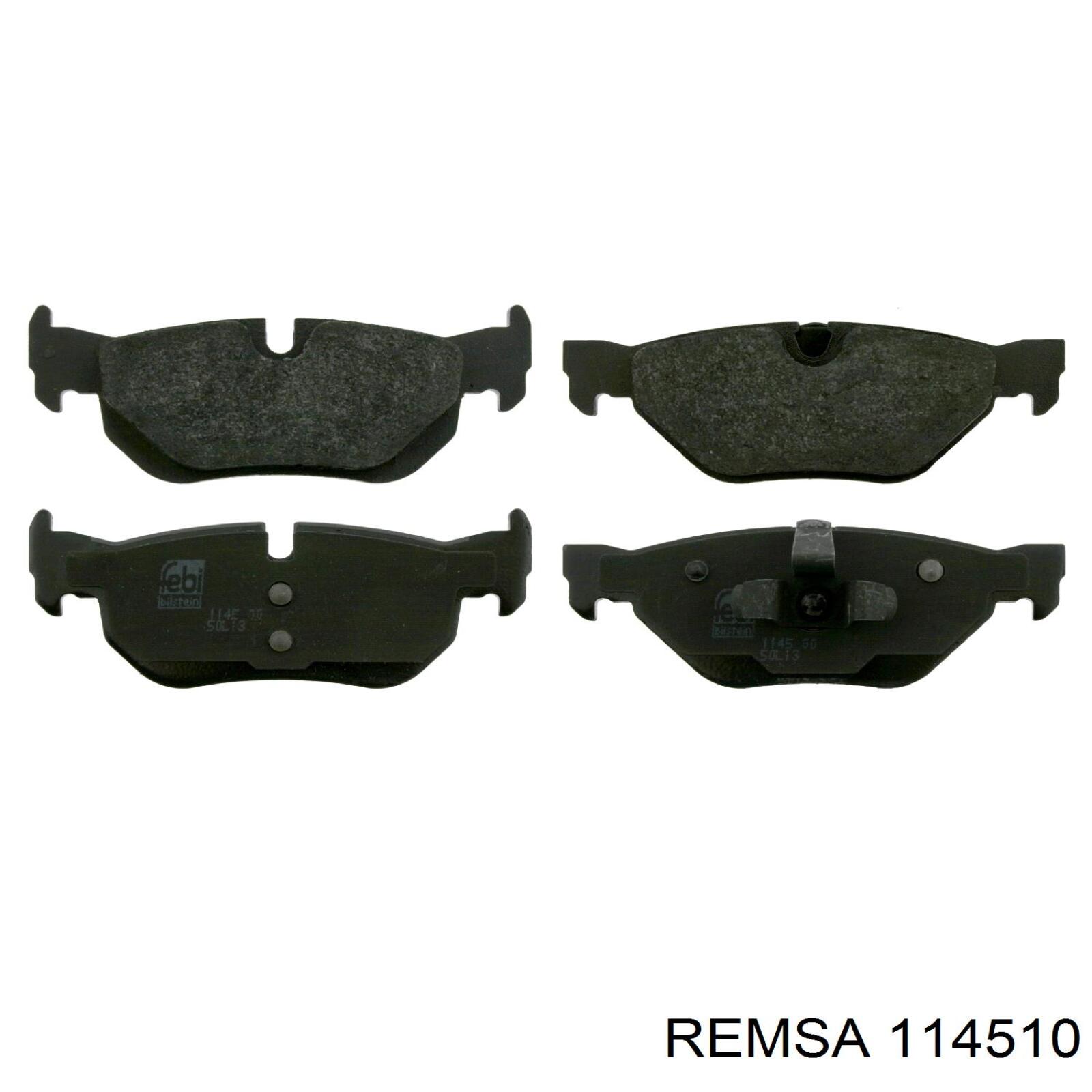 Колодки дисковые  Remsa 114510 цена, от 25.07 USD
