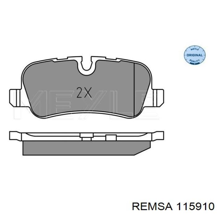 Колодки дисковые  Remsa 115910 цена, от 28.16 USD