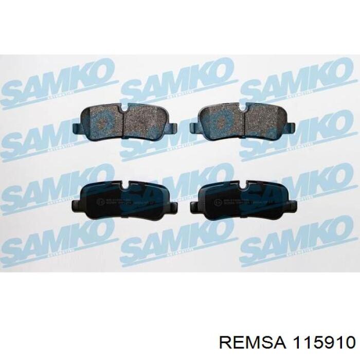 Купить 115910 Remsa Колодки тормозные задние, дисковые