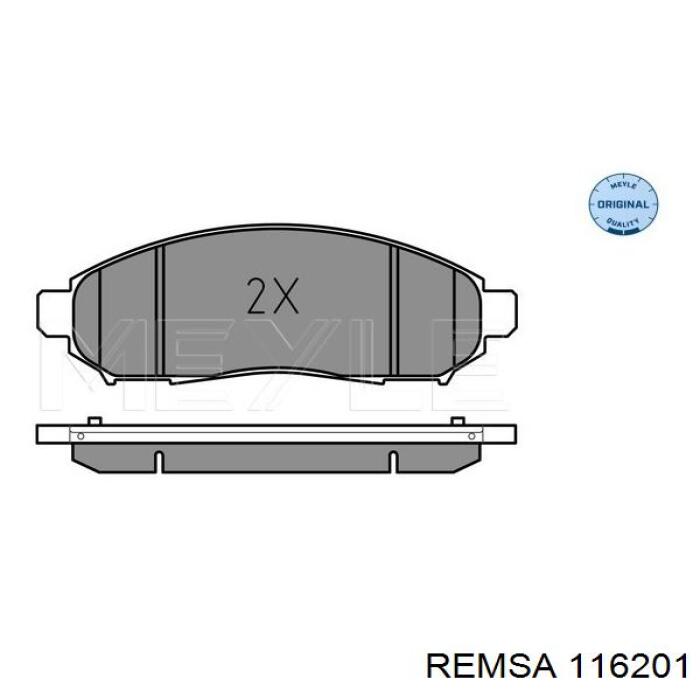 116201 Remsa Колодки передние