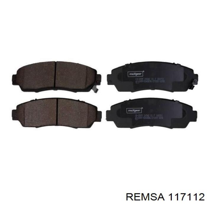 Передние тормозные колодки 117112 Remsa