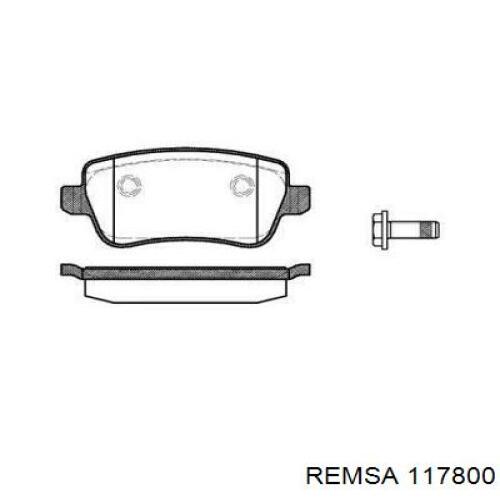 Колодки дисковые  Remsa 117800 цена, от 25.20 USD
