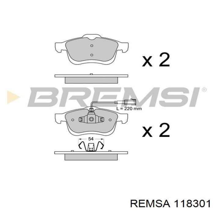 Колодки Remsa 118301 цена, от 31.90 USD