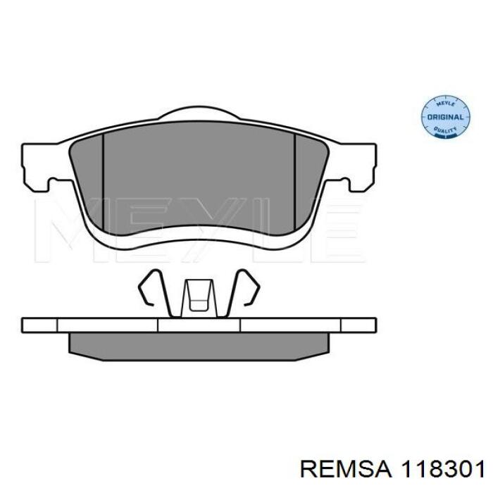 Передние тормозные колодки 118301 Remsa