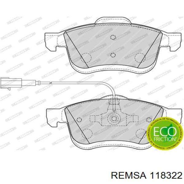 Купить 118322 Remsa Колодки тормозные