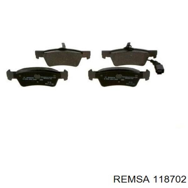 Купить 118702 Remsa Колодки тормозные задние, дисковые