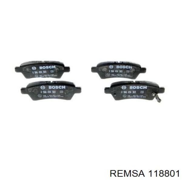 Задние дисковые колодки Remsa 118801