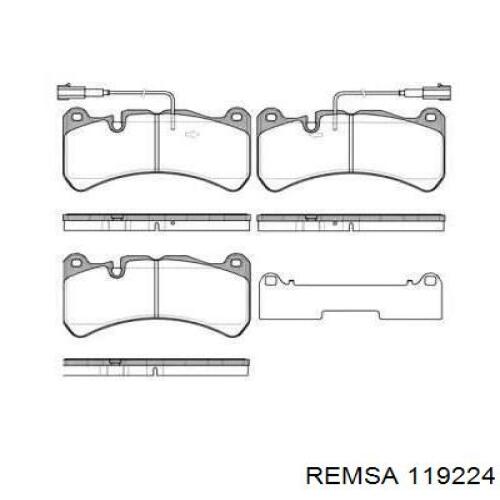 Передние тормозные колодки 119224 Remsa