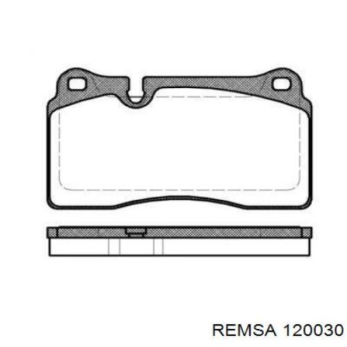 Передние тормозные колодки 120030 Remsa